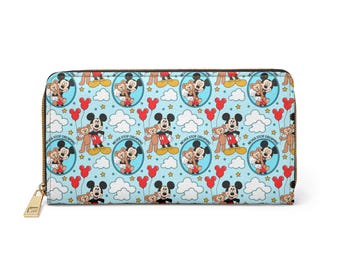 Mickey & Duffy Zipper Wallet