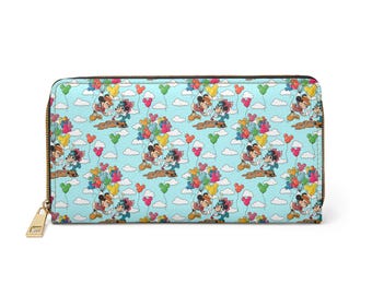 Mickey & Minnie Main Street Zipper Wallet