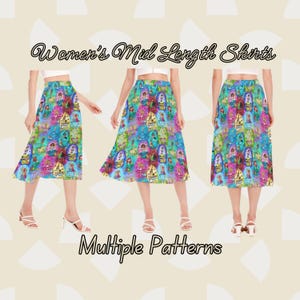 Disney Mid-Length Women&#39;s Skirt – Stylish & Magical Character Apparel