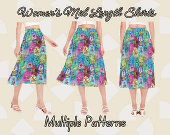 Disney Mid-Length Women's Skirt – Stylish & Magical Character Apparel
