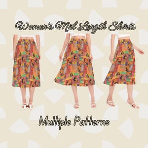 Disney Mid-Length Women&#39;s Skirt – Stylish & Magical Character Apparel