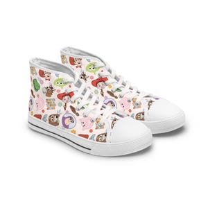Toy Story Women&#39;s High Tops – Colorful & Comfy Character Sneakers, Runs Large