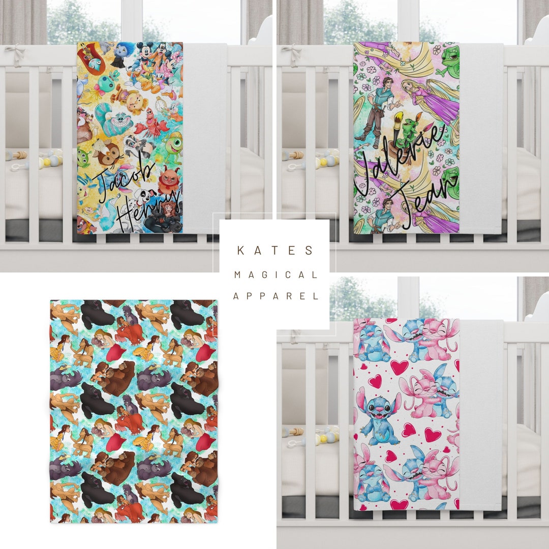 Personalized Disney Baby Blankets Etsy