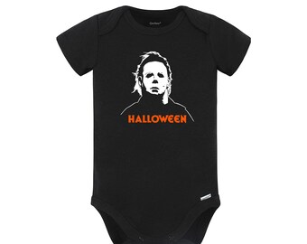 HALLOWEEN Michael Myers Baby Shower MINI MYERS New Bodysuit/Grow/Vest Gift 