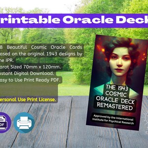 Printable 1943 Cosmic Oracle Deck Remastered.