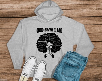 Sudadera Mujer Rezando-Afro