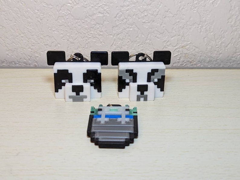 Minecraft Axolotl in a Bucket Keyring. Great for Backpacks Etsy