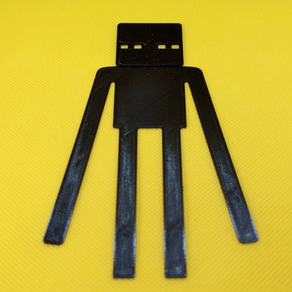 Minecraft Enderman Bookmark - 6in long, arms can fold over the page