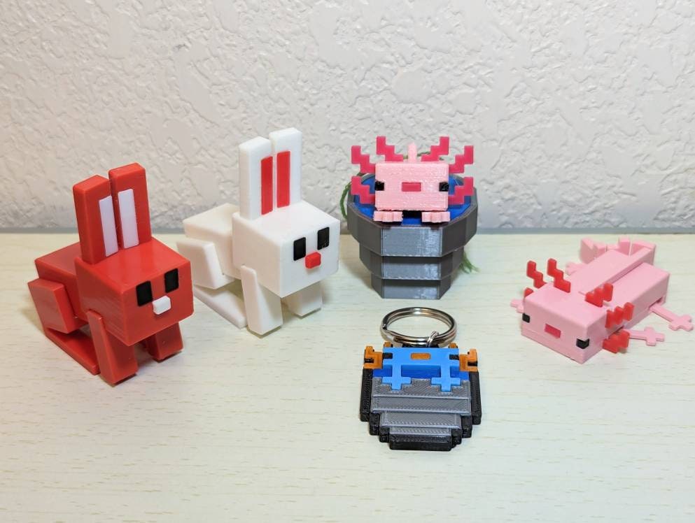 Minecraft Papercraft Bunny