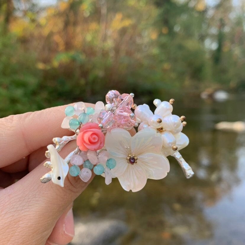 Cherry blossom hotsell brooch