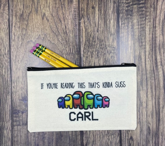 Among Us Personalized Pencil Pouch Pencil Pouch Pencil Pouch Make up Bag Canvas Bag Pencil Case Etsy UK