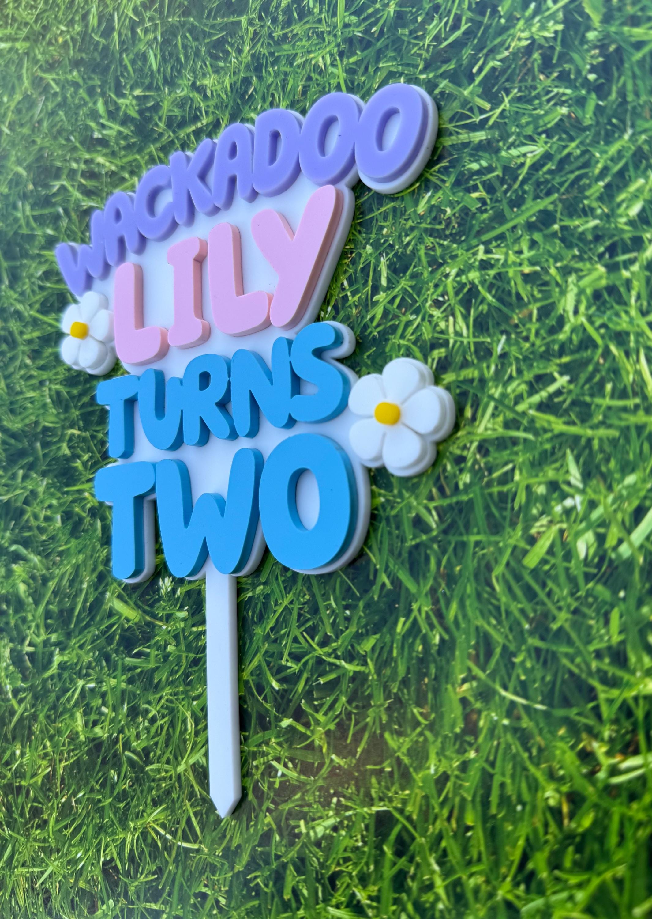 Wackadoo Bluey Cake Topper