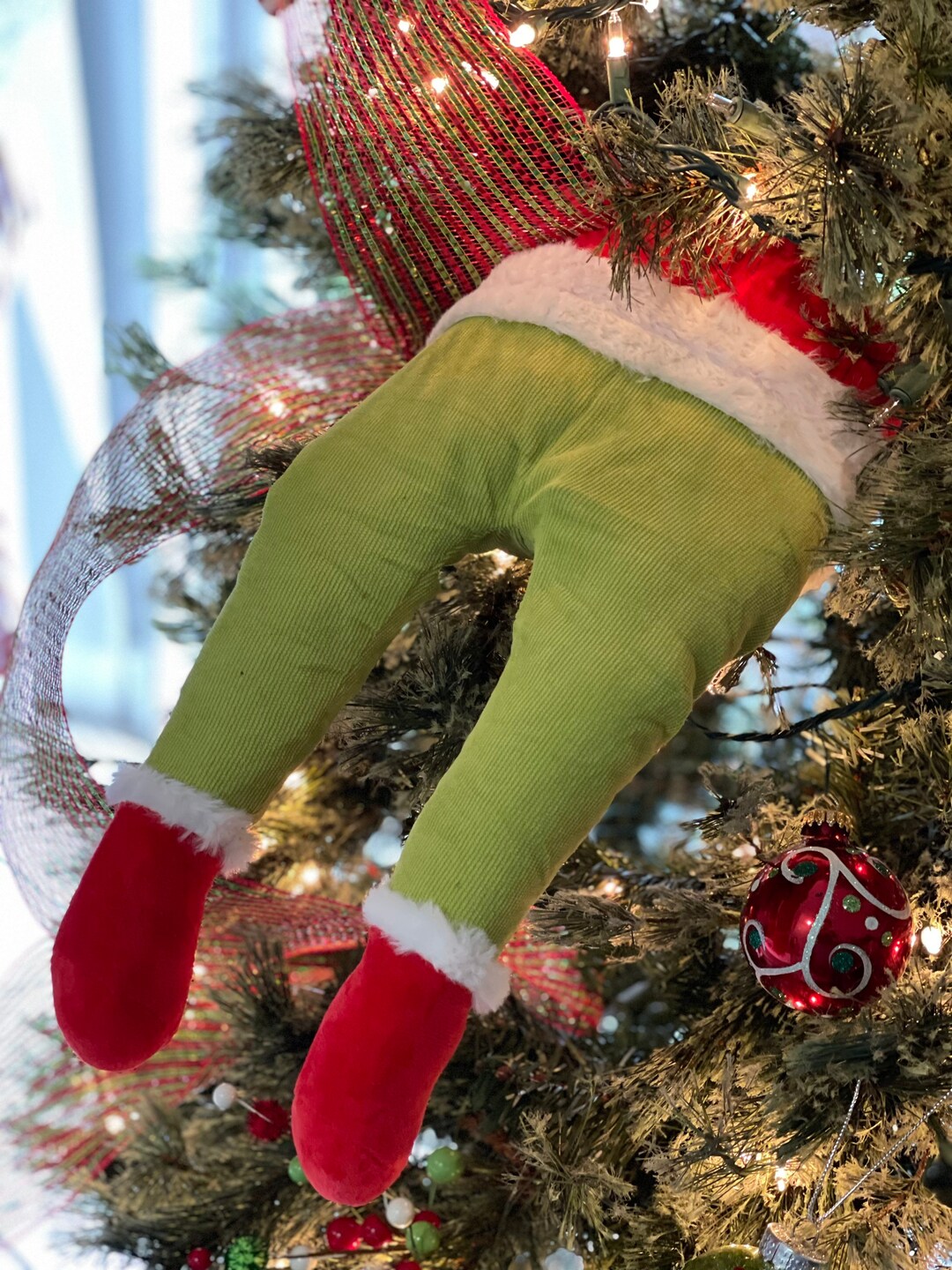 Grinch Legs Grinch Christmas Decor Grinch Christmas Tree - Etsy