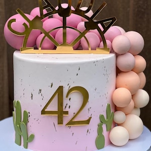 Ferris wheel cake topper • Personalized Cake Topper • Acrylic cake topper • 30th cake topper • 50th cake topper • Music festival cake topper