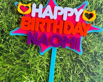 Super Kitties Cake Topper | Super Kitties Birthday party | Super Kitties personalized cake charm | Toddler birthday party