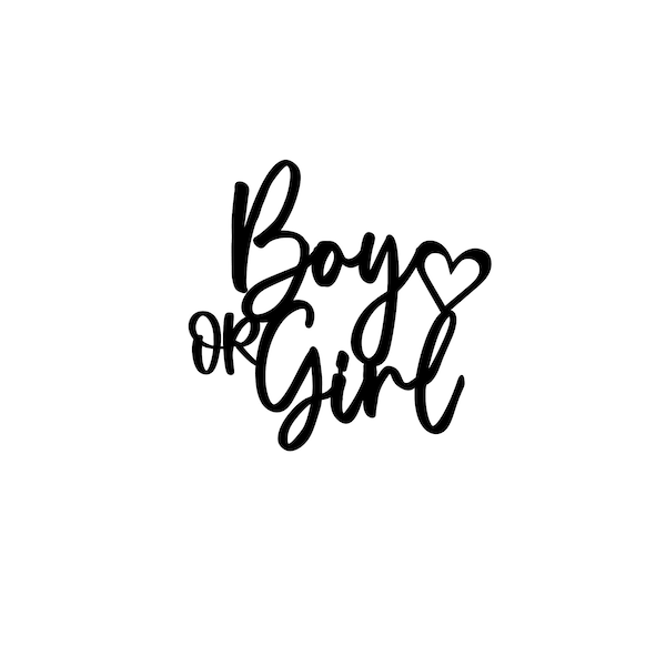 Boy or Girl SVG | Gender Reveal Party SVG