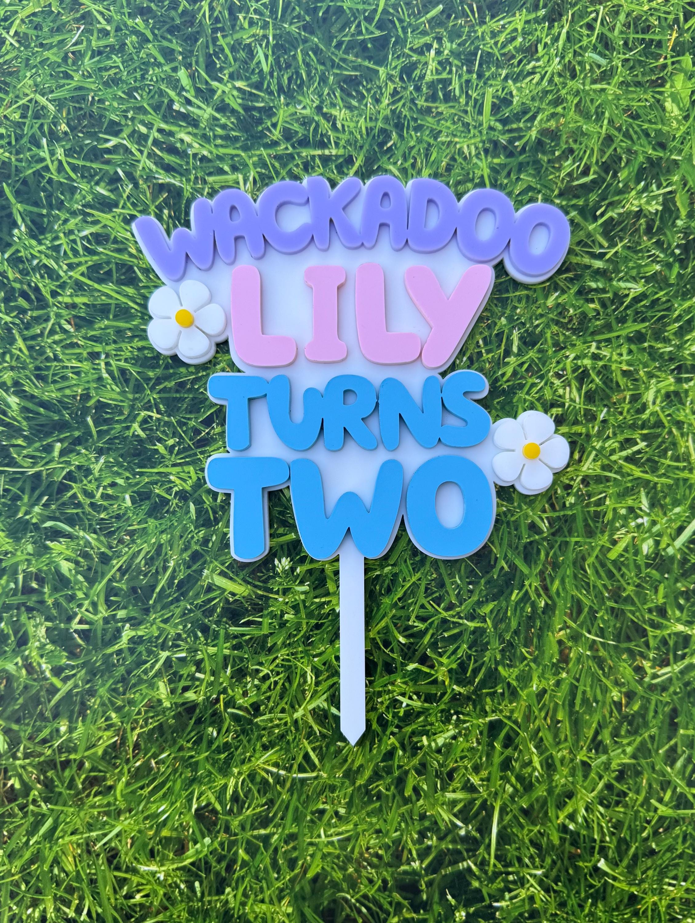 Wackadoo Bluey Cake Topper