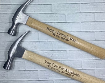 Personalized hammer, engraved hammer, Gift for dad, Custom hammer, Gifts for men, Gifts for builders