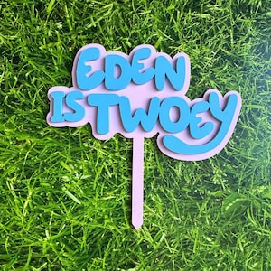 Bluey Cake Topper | Bluey Birthday party | Bluey personalized cake charm