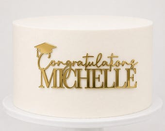 Graduation cake charm • graduation decorations 2026 • Class of 2026 • Congrats grad