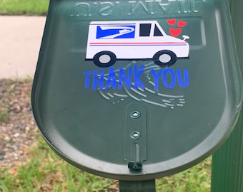 Mailbox danke Aufkleber Mailbox Vinyl Aufkleber⎮Post LKW Aufkleber ⎮