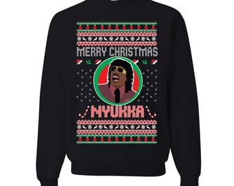 Sweat-shirt joyeux Noël Nyukka Sweat-shirt pull de Noël moche drôle