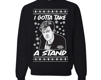 Je dois prendre position Ferris Bueller - Sweat-shirt de Noël moche et rigolo par Ferris Bueller