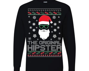 L'original hipster laid Noël à manches longues