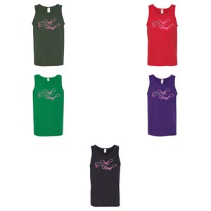 I wear pink for my friend breast cancer awareness  mens tank top