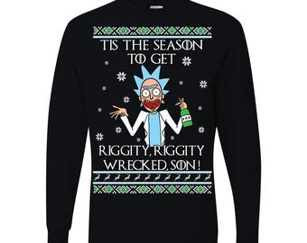 C'est la saison pour faire épaves Riggity, Noël moche à manches longues