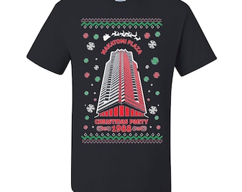 Ugly Christmas Nakatomi Plaza Christmas Party 1988 Mens T-shirts