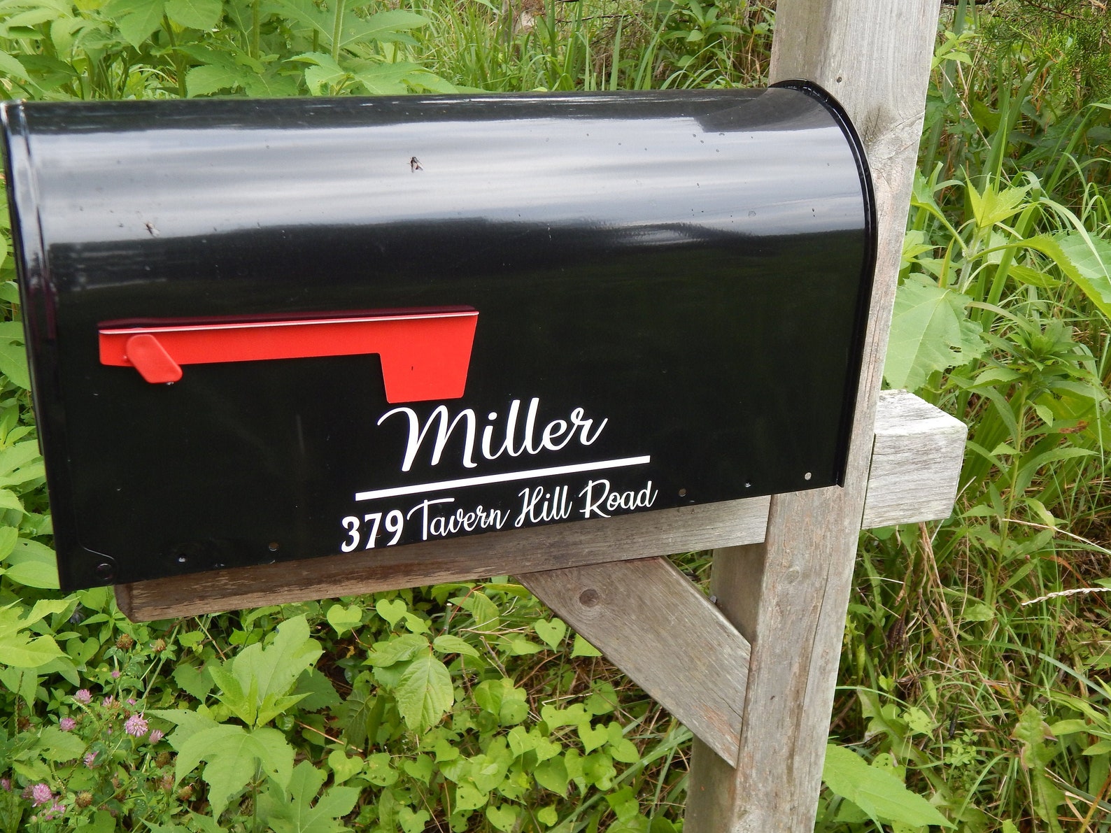 Personalized mailbox decor with last name and address with Etsy