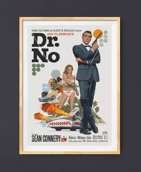 7 Options James Bond Vintage Movie Poster Sean Connery Etsy