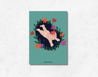 Turquoise Baby - Cartolina