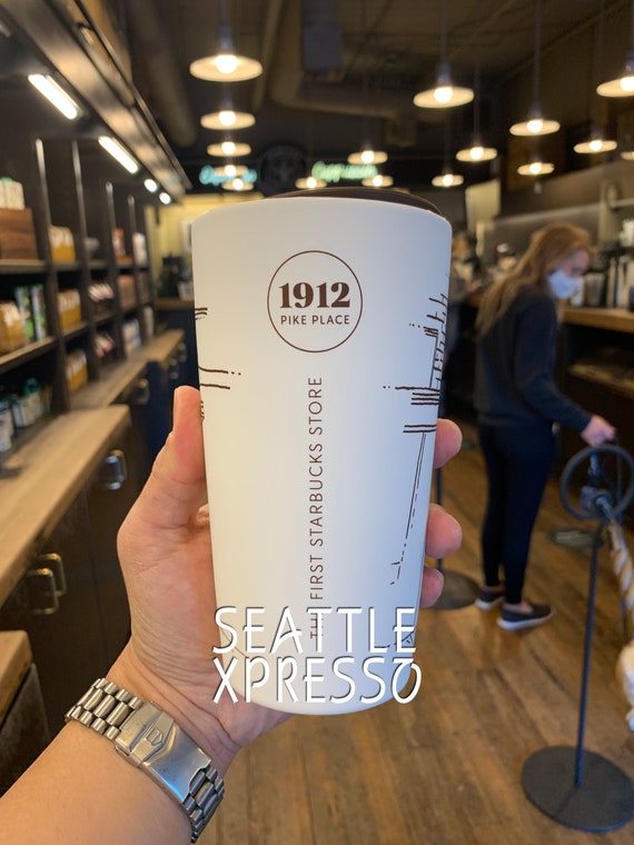 The First Starbucks Pike Place Storefront Soft Touch Ceramic 