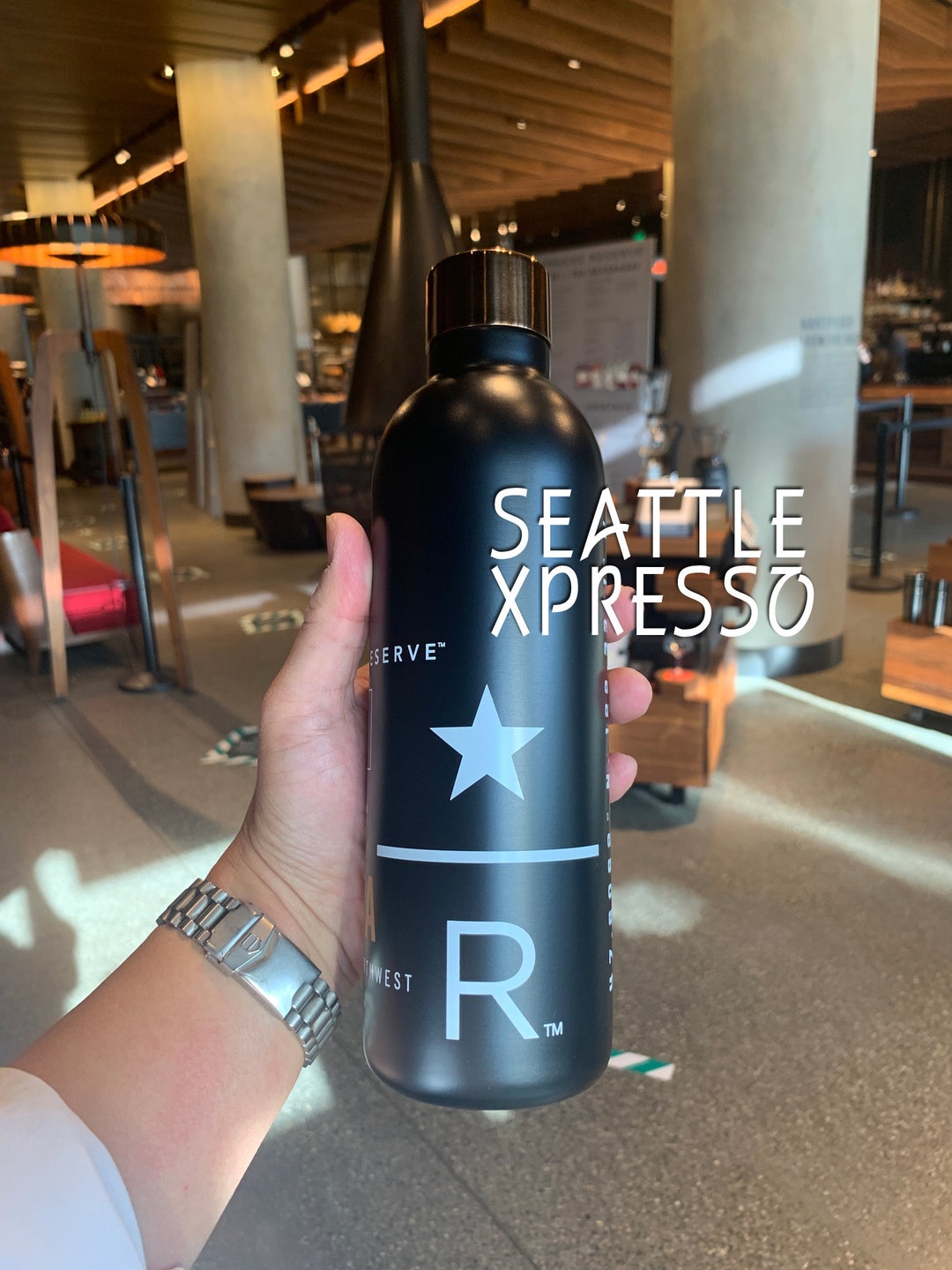 Starbucks Reserve Stainless Steel Water Bottle Black – Seattle Xpresso