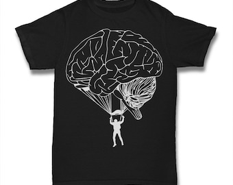 Brain Skydiving Vector Abstract Design – Illustration de la culture pop aux formats EPS, CDR &SVG T-Shirts Printable Artwork