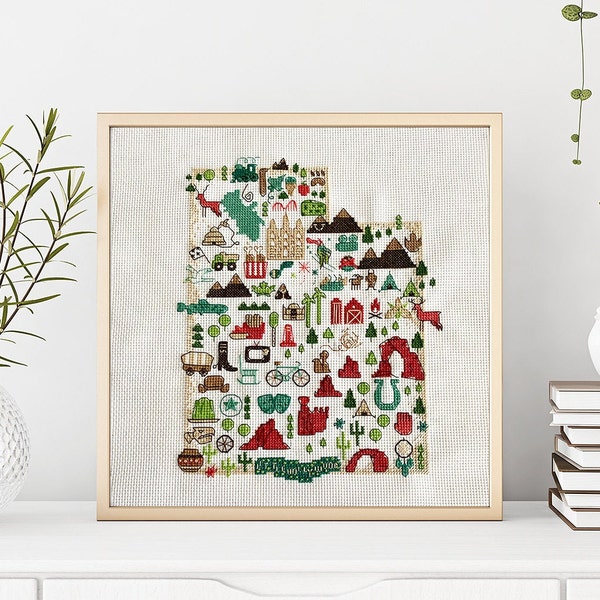 Cross Stitch Utah Etsy