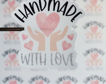 Handmade Hearts Sticker