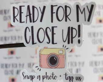 Close up Sticker; Small Business Sticker