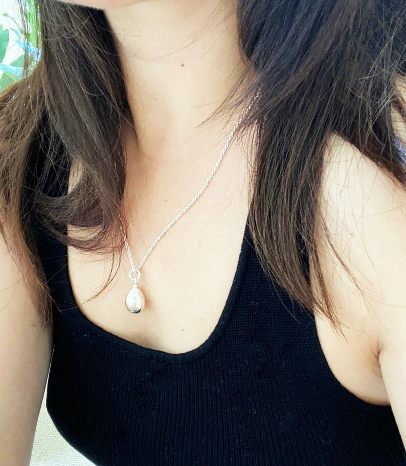 925 Sterling Silver Teardrop Necklace for Ashes, Cremation Jewelry, Cremation necklaces, shops Cremation jewelry, ashes pendants, ashes necklace,