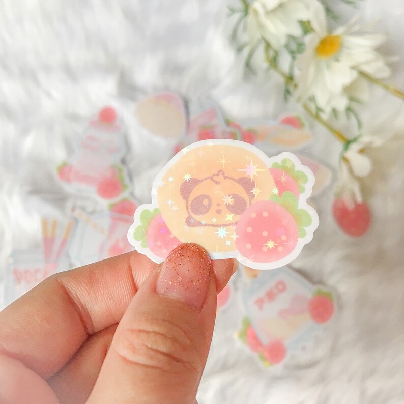 Strawberry Snacks Die Cut Vinyl Sticker Pack / Sticker Flakes - Etsy