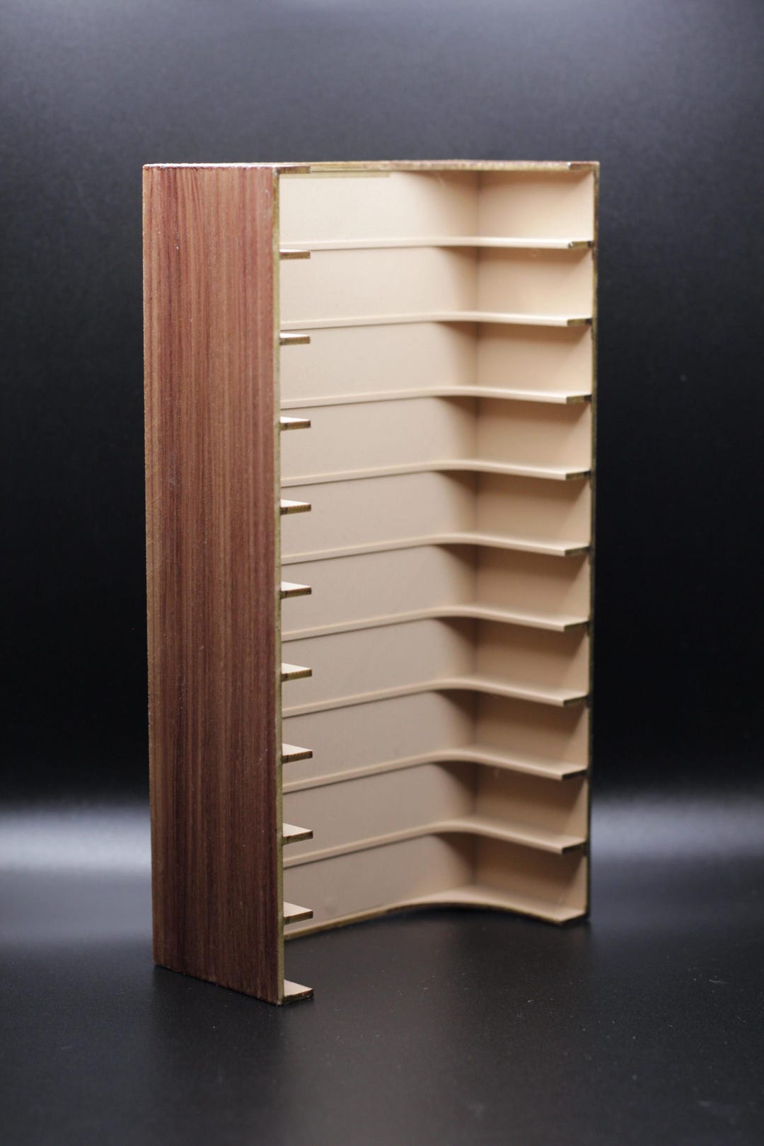 Color Tape Rack Wall Mounted Cassette Tape Rack 3D Printed Wood Grain: Retro Music ...