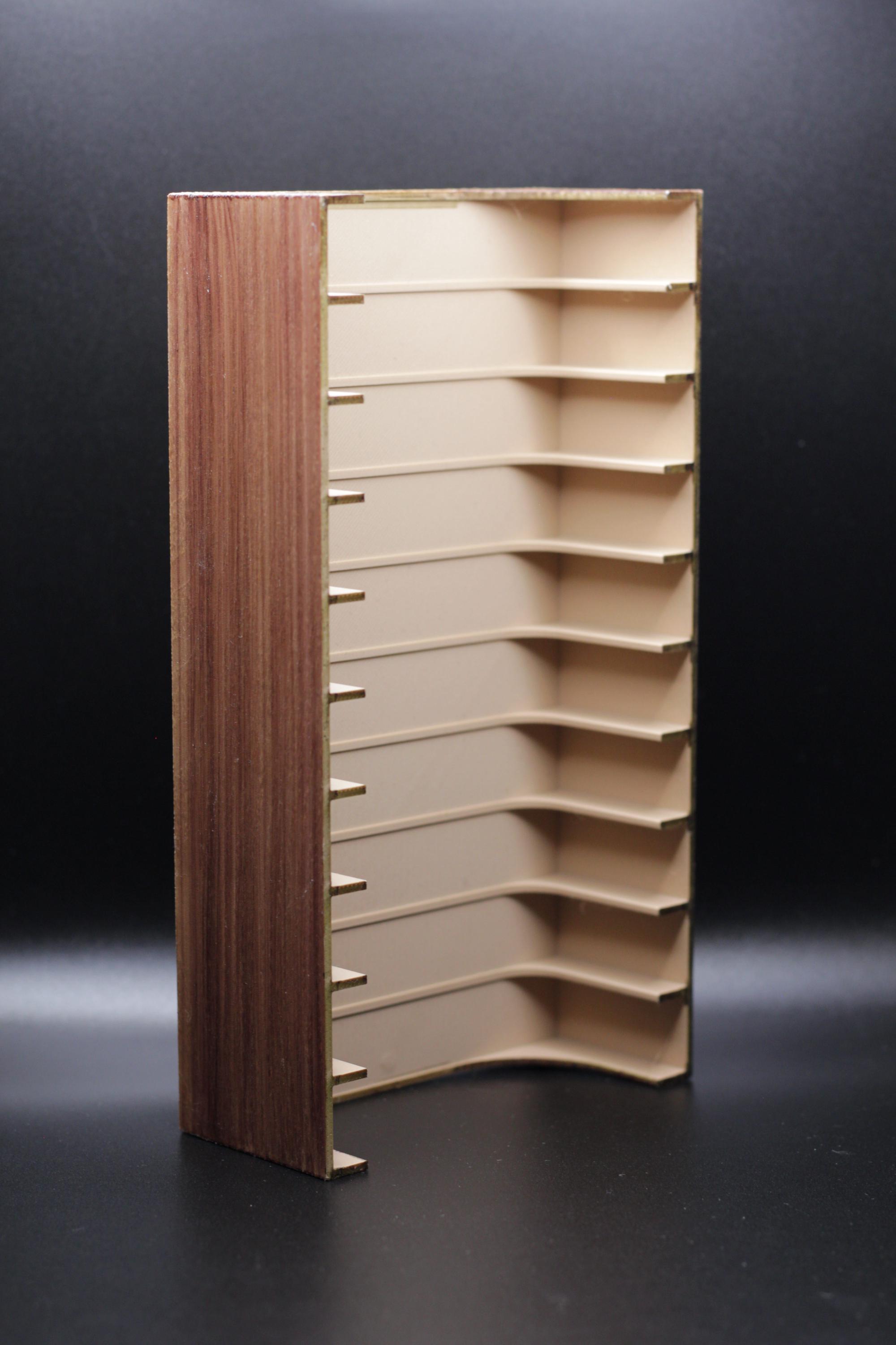 Custom Cassette Rack Wall Mounted Cassette Tape Rack 3D Printed Wood Grain: Retro Music ...