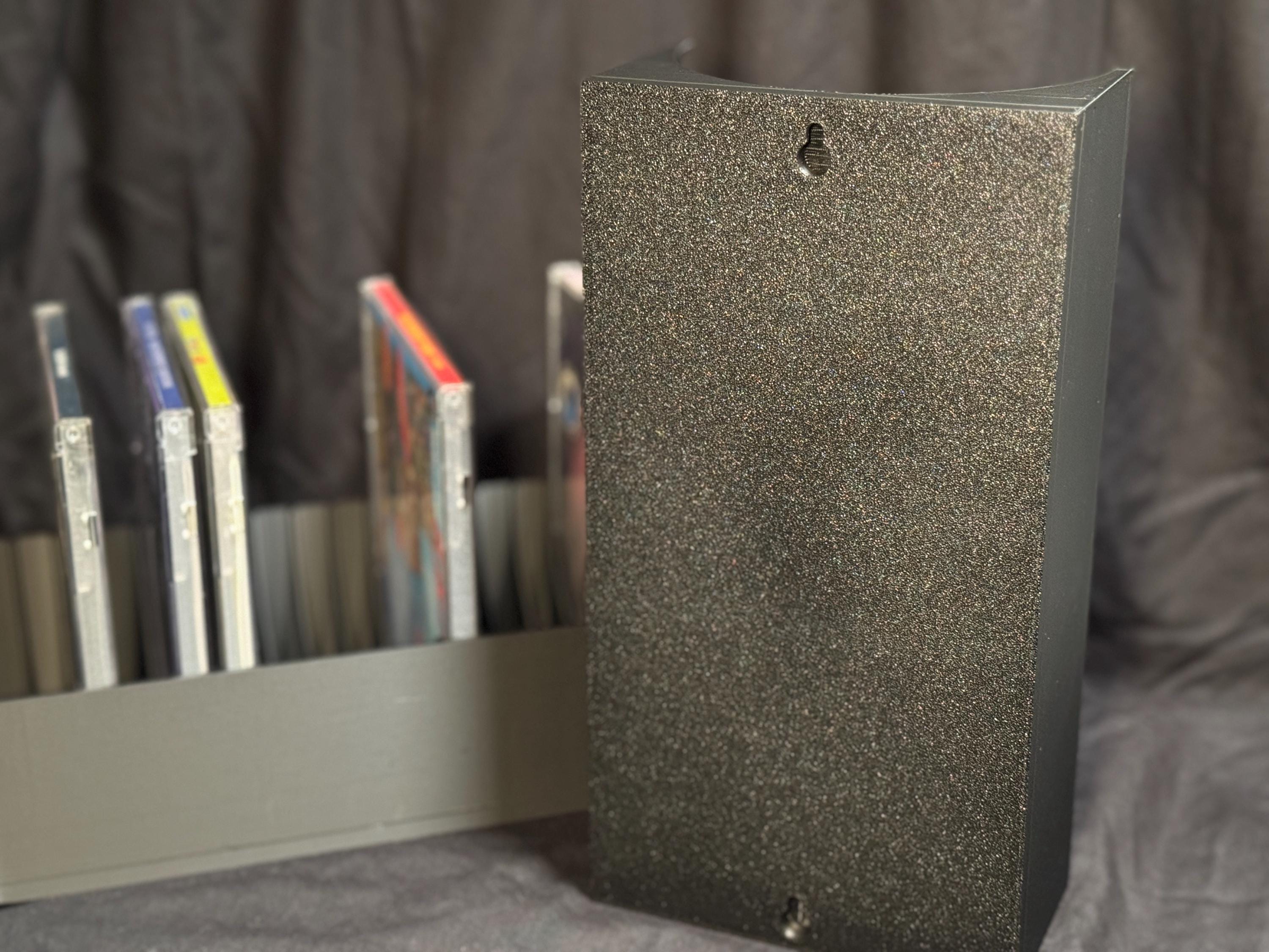 Wall Mount Cd Rack Wall Mounted CD Rack 3D Printed - Holds 18 Cds - Etsy