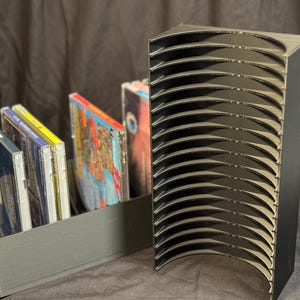 Wall Mounted CD Rack 3D Printed - Holds 18 CDs