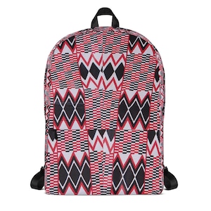 African Print Backpack fabric bag, Back to School bag, Canvas bag, Monogrammed