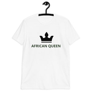 African Queen Short-Sleeve Women&#39;s T-Shirt tshirt mockup bundle, gift for women, tshirt women