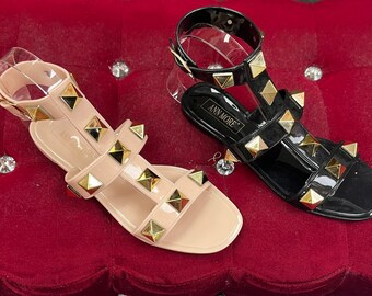 studded slippers