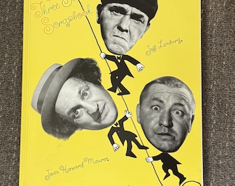 Three Stooges Scrapbook Book, Vintage Comedy Book, Three Stooges Memorabilia, Fathers Day Gift for Dad, Comedy Collectible with Newspaper